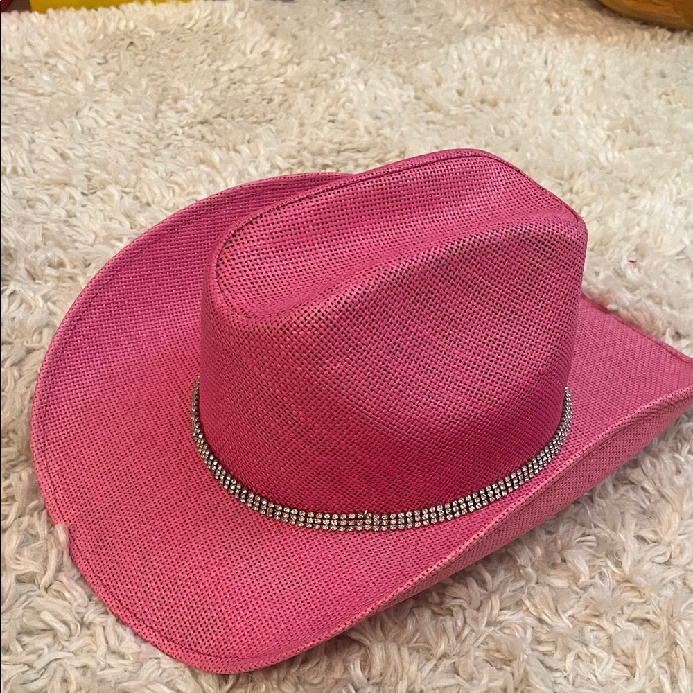 Pink Rhinestone Cowboy Hat